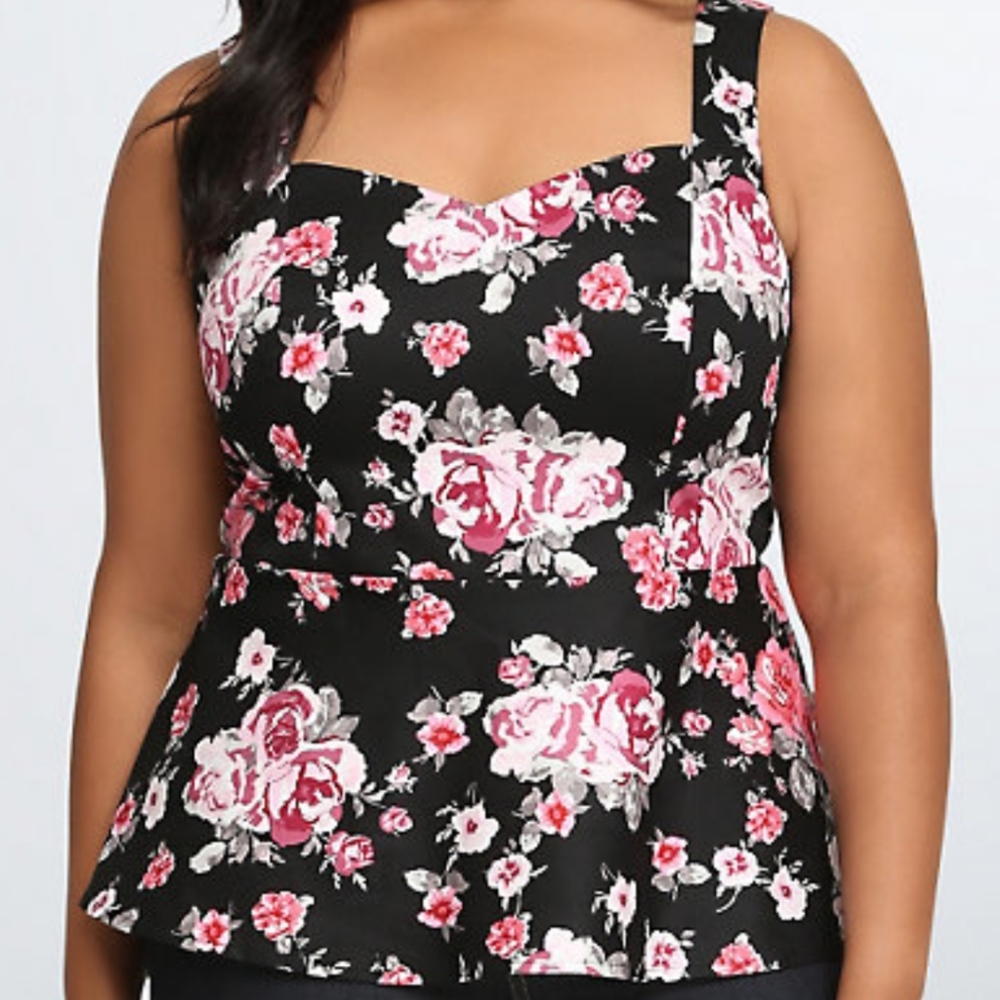 Torrid size 3 peplum top